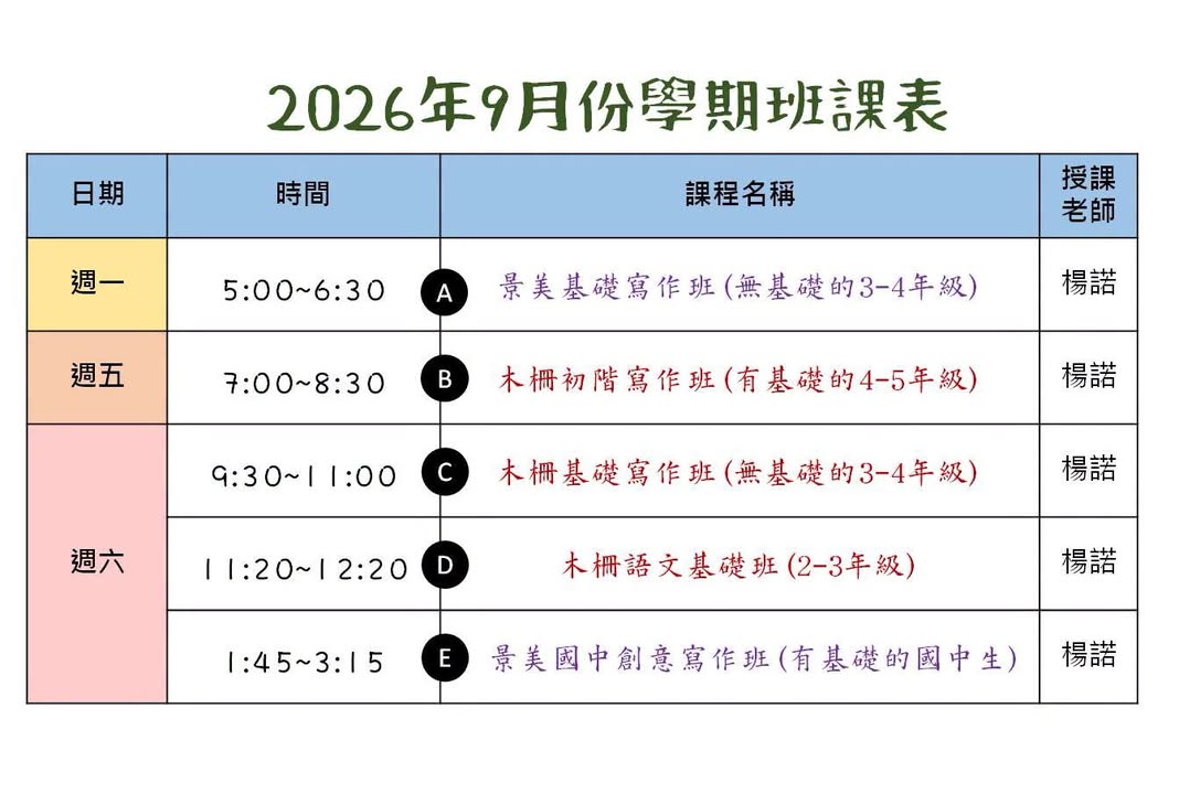 因為有許多家長詢問永和教室的後續狀況，